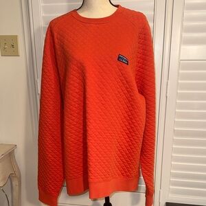 L.L. Bean Men's Vibrant Orange Crewneck pullover